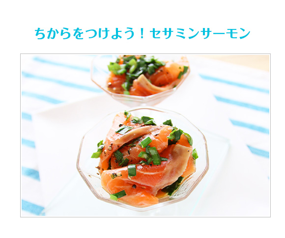 ちからをつけよう！セサミンサーモン