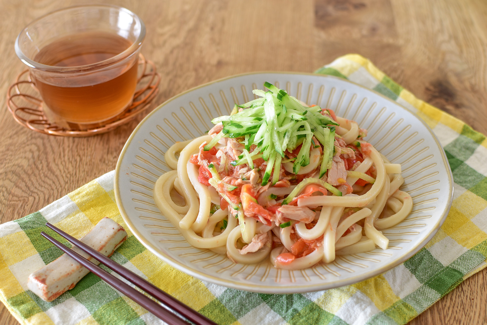 夏休みのランチにもおすすめ!トマトのさっぱりうどん
