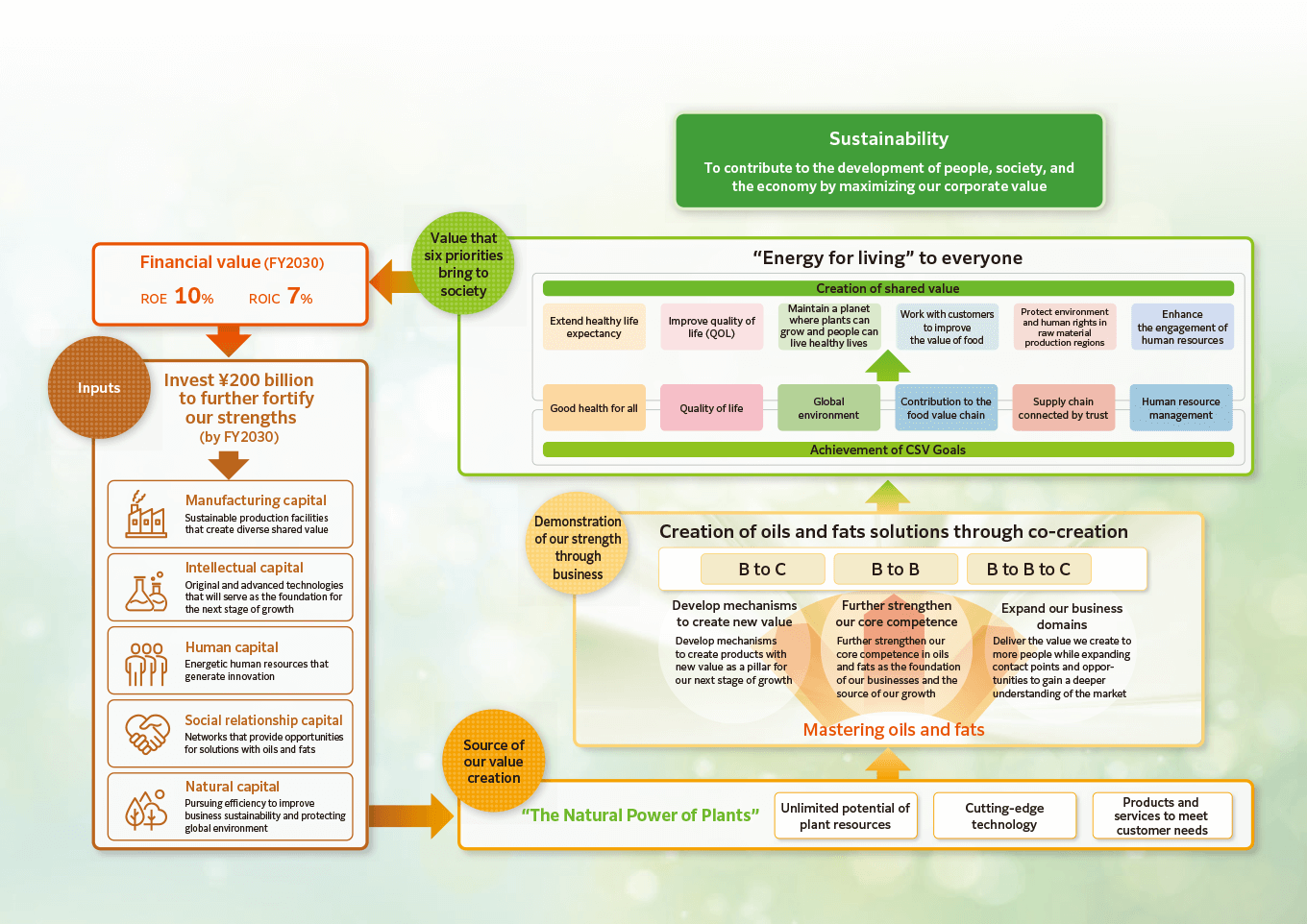 Nisshin OilliO Value Creation Model