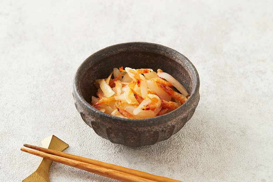 レンジで簡単！シビ辛ソテー 桜えび×玉ねぎ