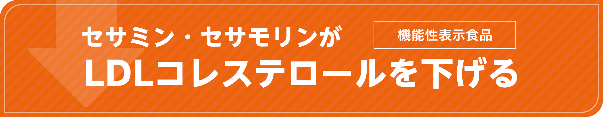セサミン・セサミンがLDLコレステロールを下げる