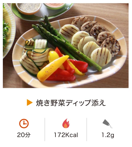 焼き野菜ディップ添え