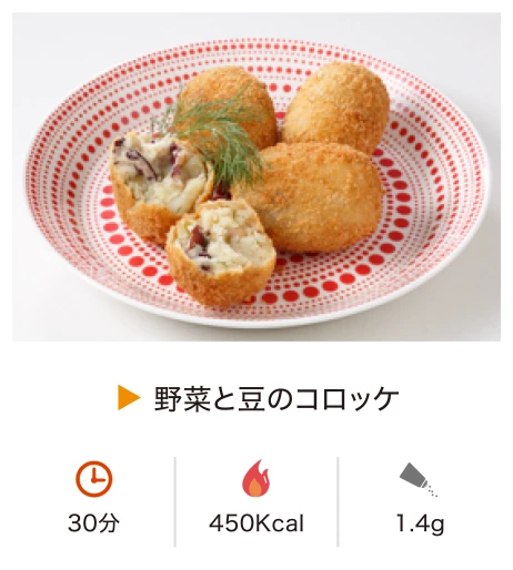 野菜と豆のコロッケ