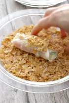 チーズインスナップえんどうのコーンフレークフライのレシピ動画