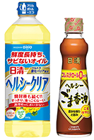 日清ヘルシーごま香油／日清ヘルシークリア