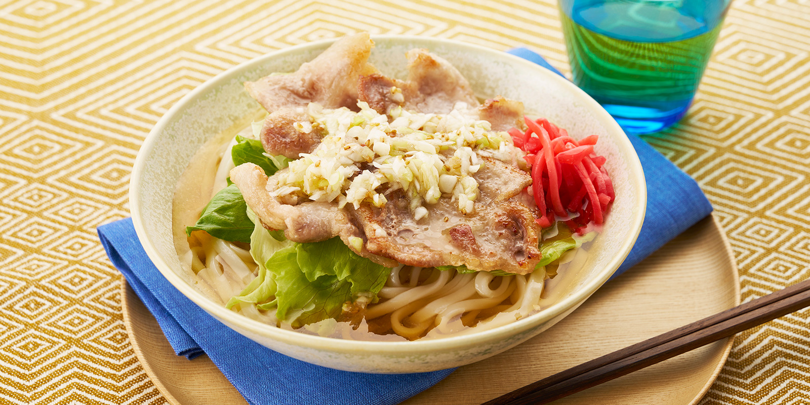 スタミナねぎ塩豚うどん