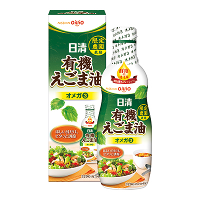 日清有機えごま油 フレッシュキープボトル｜アマニ油/えごま油｜食用油