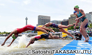 ITU世界トライアスロンシリーズ横浜大会　©Satoshi TAKASAKI/JTU