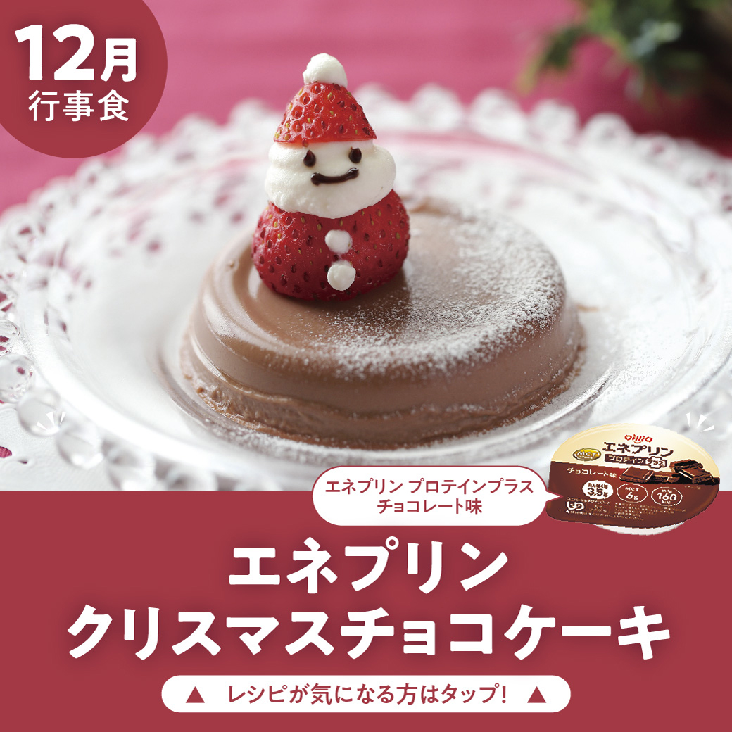 エネプリンクリスマスチョコケーキ